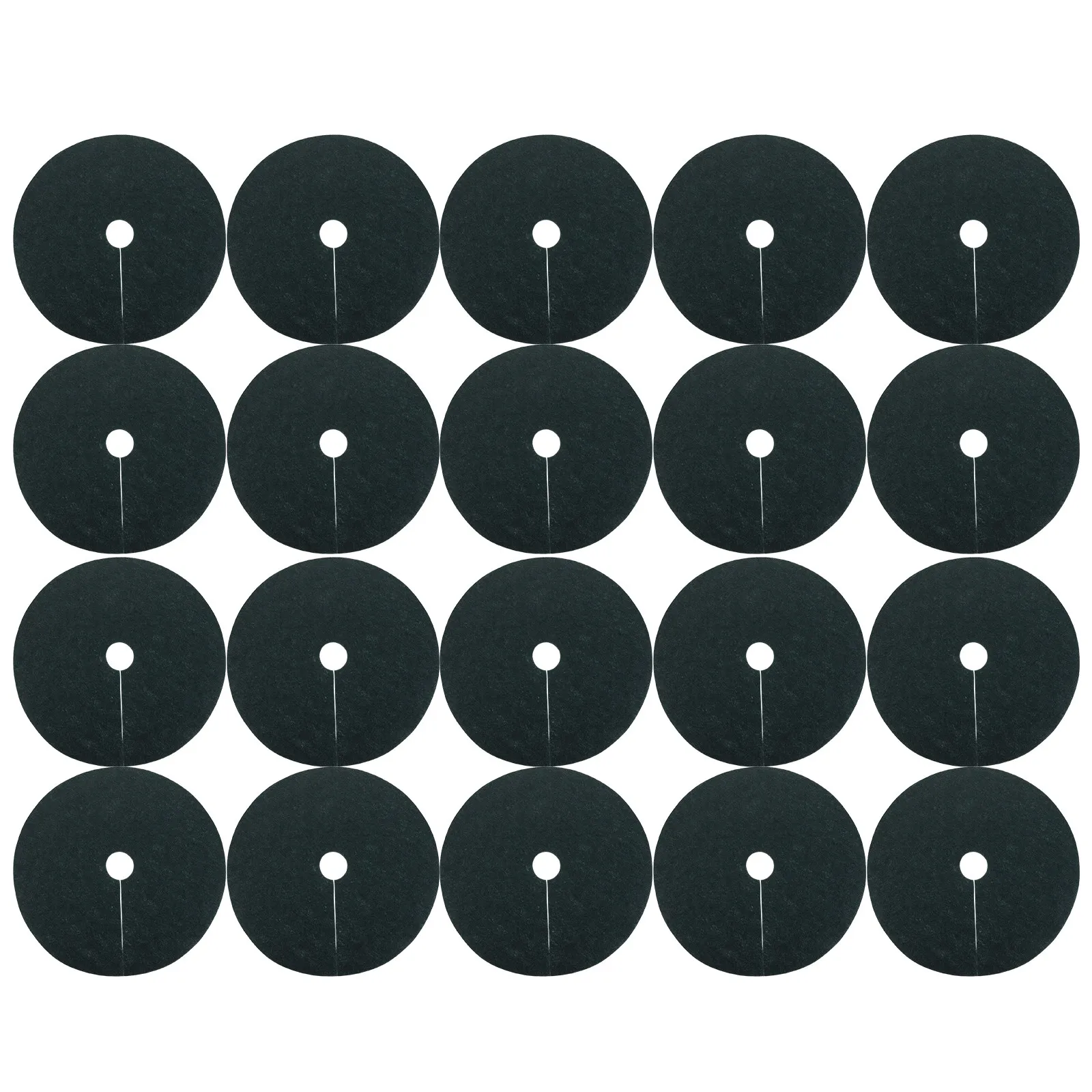 

20pcs 32cm Garden Barrier Non-Woven Cover For Garden Blocking Fabric - Anti Grass Cloth Recycled Nonwoven Mulch Tree Root Covers