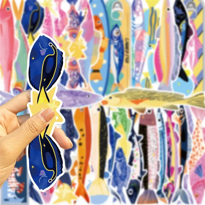 5/30PCS Cartoon Colorful Fish Paper Bookmark for Pages Books Readers Handheld Creative Materials Stationery Supplies
