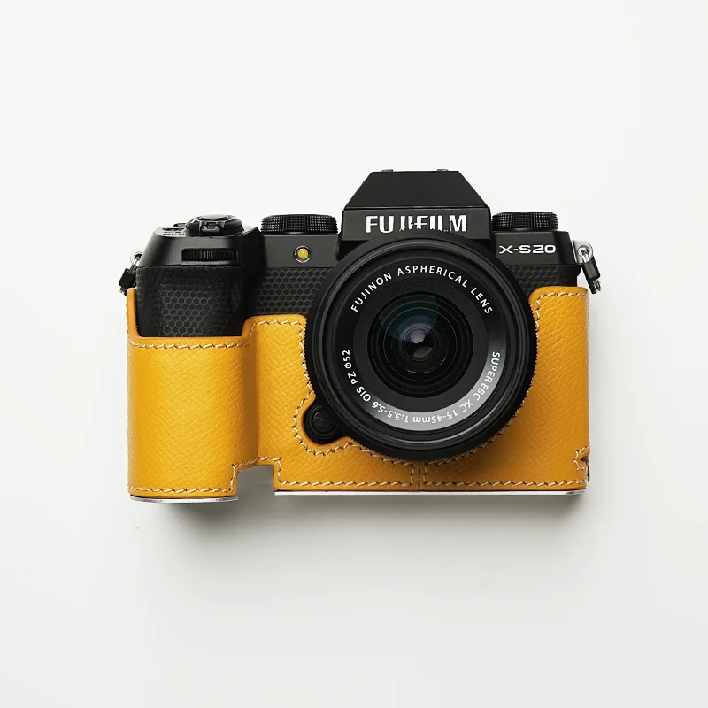 Mr.Stone XS20 camerabehuizing beschermhoes cover accessoires voor Fujifilm X-S20 camera handgemaakt echt leer