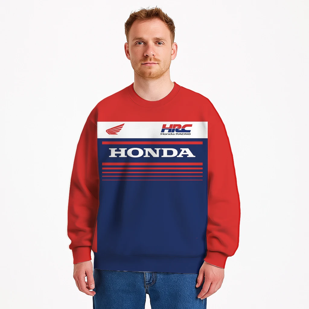

Autumn and Winter Honda 3D Print Motorcycle Jersey Sweatshirt Riding Dirt Bike and Mountain Racing Men's Women's Pullovers