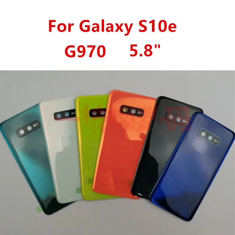 S10e Gehäuse für Samsung Galaxy S10 plus G973 G970 G975 Glas Batterie Rückseite Abdeckung Reparatur ersetzen Tür hinten Gehäuse Kamera objektiv