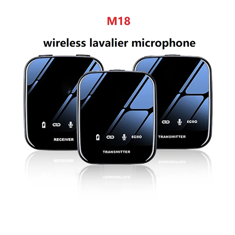 

M18 Wireless Lavalier Microphone Type C Lapel Mic Recording Equipment Radio Anchor Live Broadcast for DSLR Camera iPhone Android