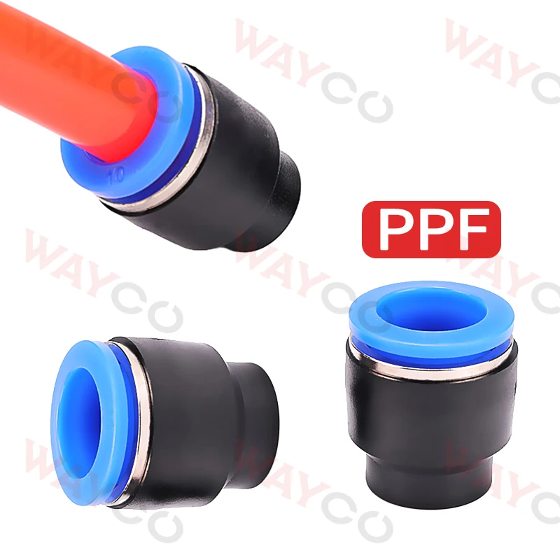 10PCS Pneumatic Connector Quick Plug Plastic PPF Tube Cap PP Fitting Stopper 4mm 6mm 8mm 10mm Air Hose Sealing Connector