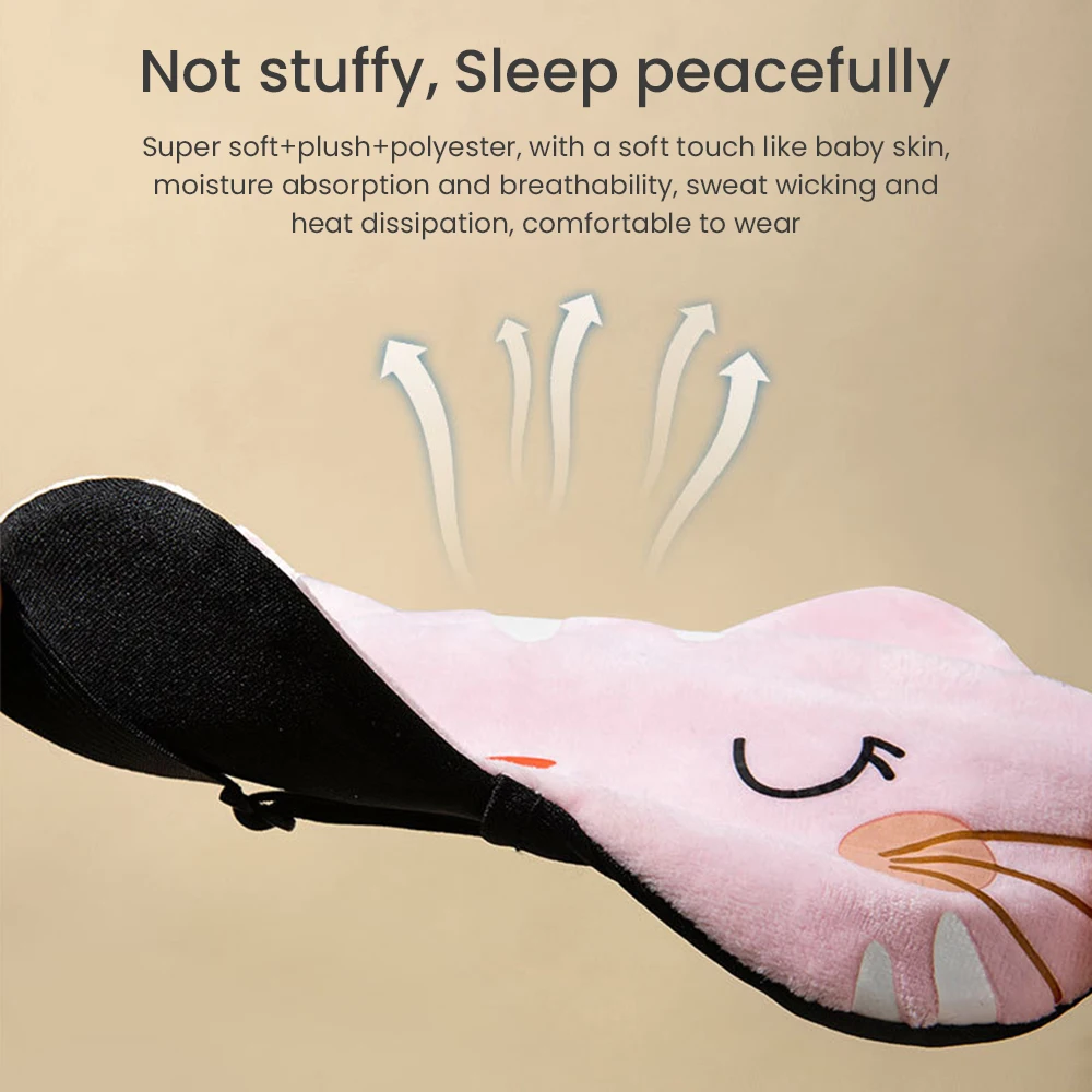 Cute Cartoon Eye Mask for Sleep Special Breathable Nap Blackout Eye Mask Summer Eye Mask