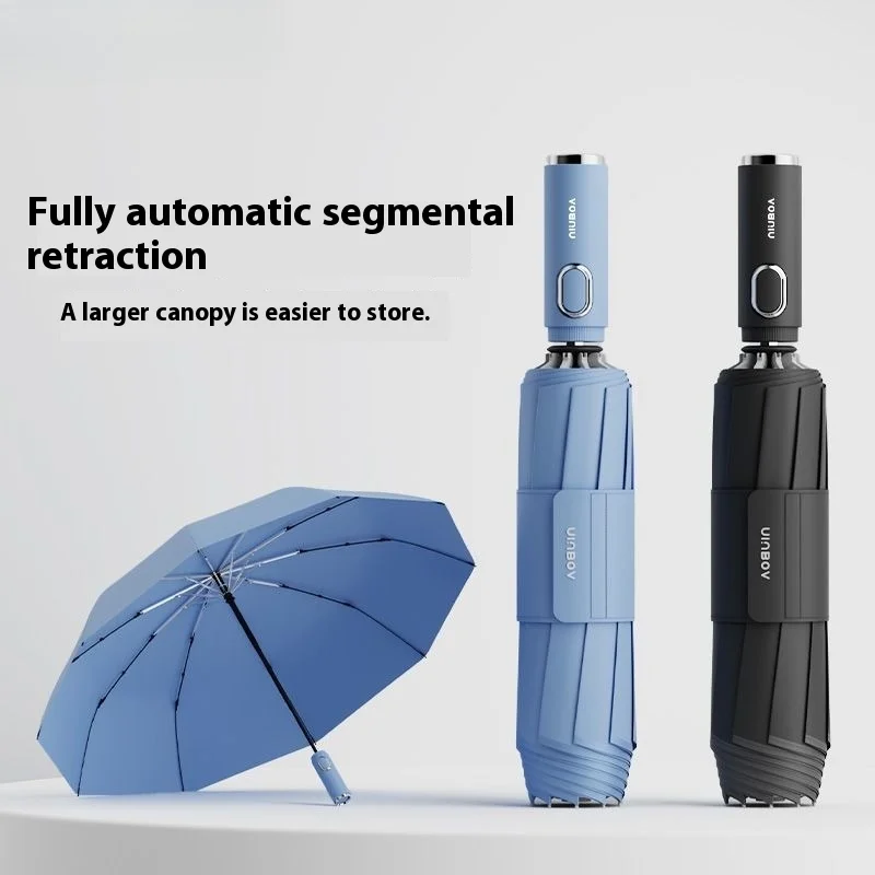 

Автоматический обратный складной зонт, большой ветрозащитный, прочный, удобный для автомобиля, всепогодный, солнце/дождь