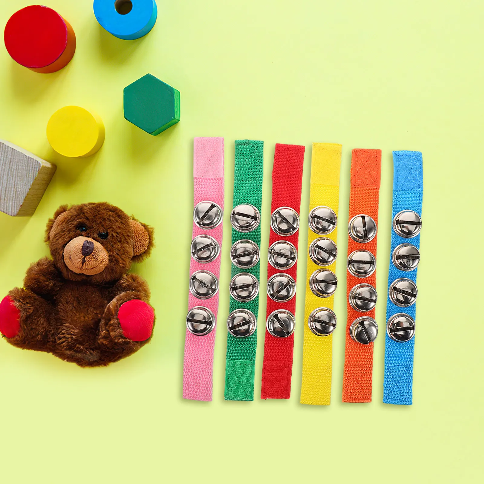 6 Peças de Sinos de Pulso para - Kids Early Education avaliação e preço