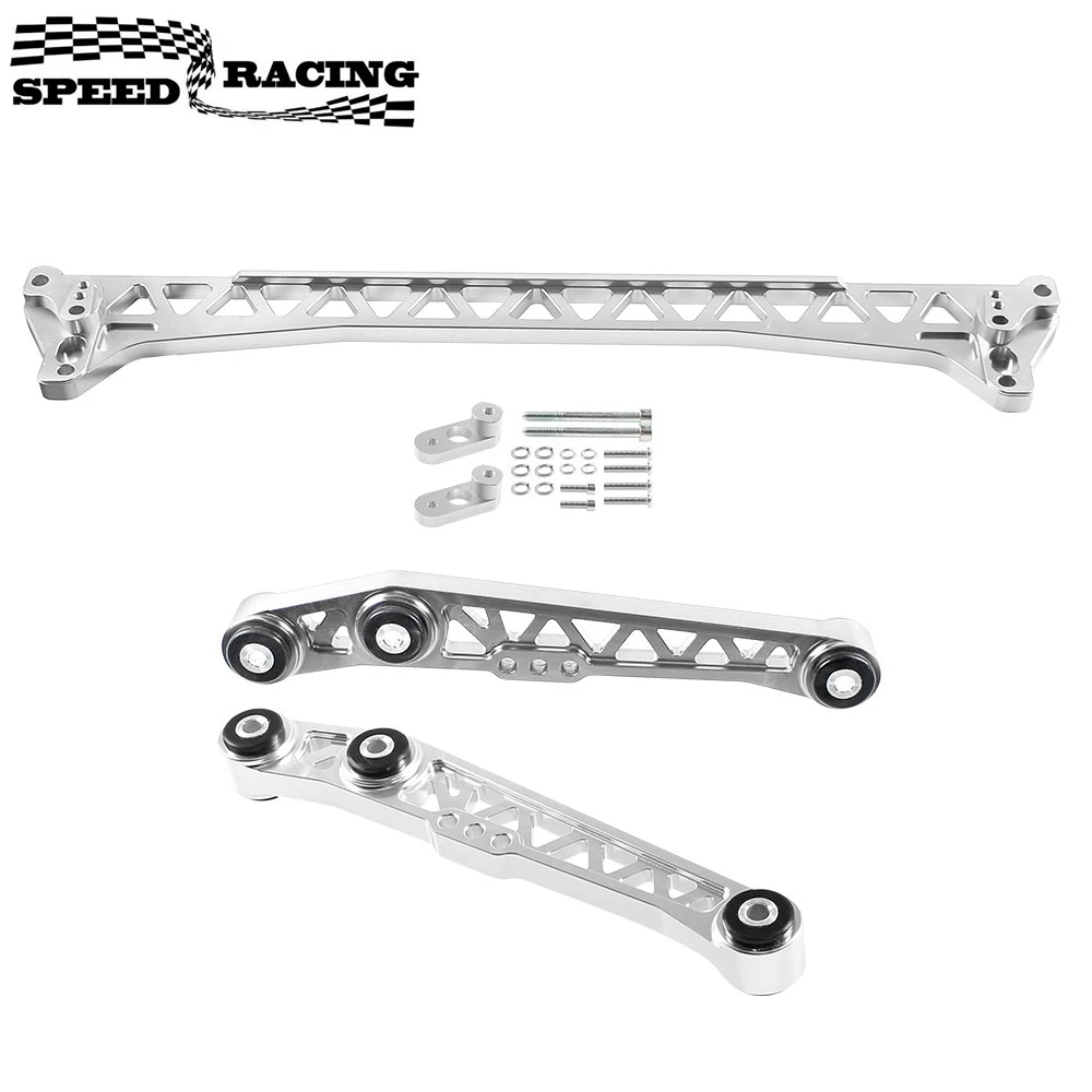 

F7 Billet LCA Rear Lower Control Arm + Rear Subframe Brace For Honda Civic 1992-1995 EG