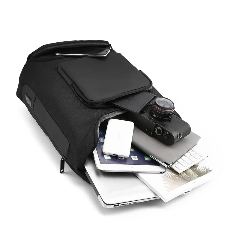 Multi functional outdoor travel bag, large capacity men's backpack, fashionable leisure business attendance laptop bag