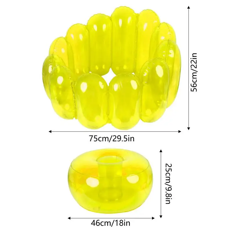 Inflatable Couch Portable Couch Inflatable Sofa Bean Bag Couch Bean Bag Outdoor Inflatable Couch For During Games Parties Living