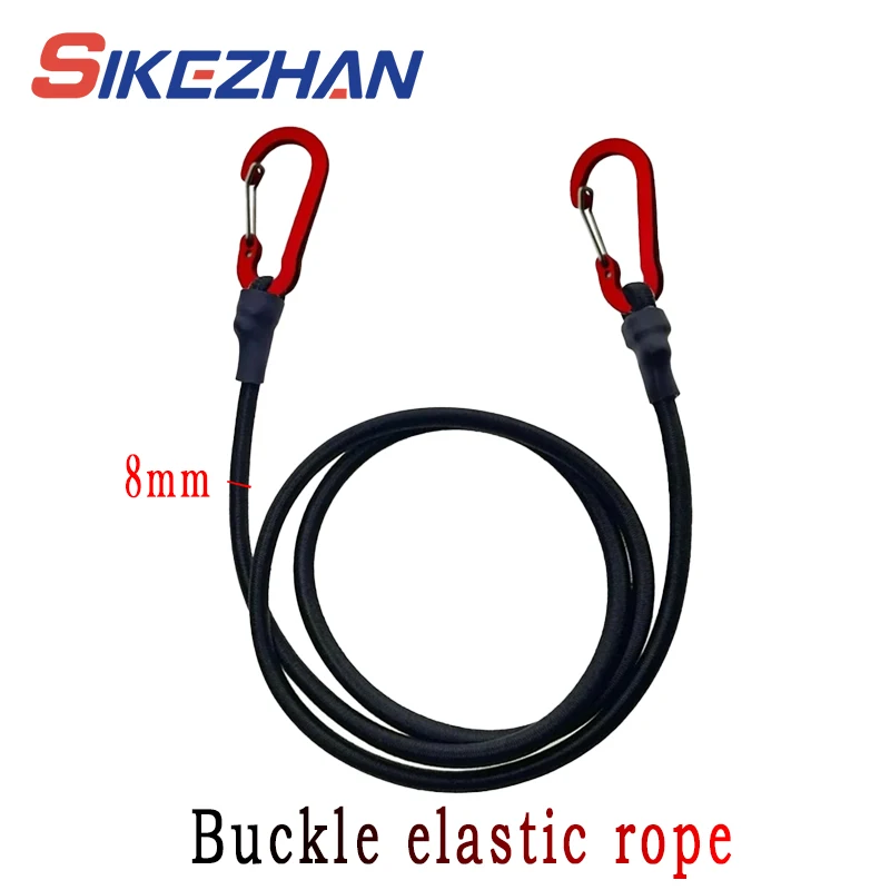 Heavy Duty Bungee Cord Elastic Tie Strap String Carabiner Hooks Kayak Cycling Luggage Packing Ropes Camping  Accessorie Utility