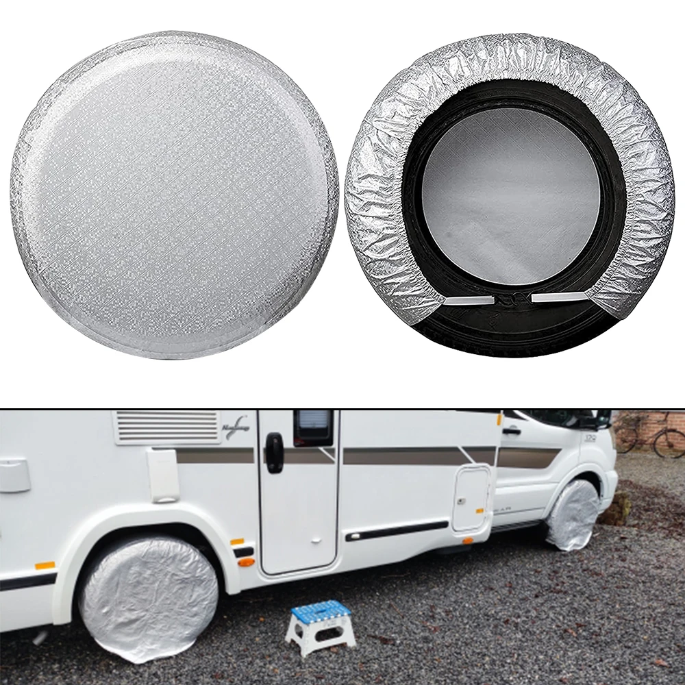 Car Tire Covers For RV Truck Camper Trailer Universal Vehicle Wheel Protector Car-Styling 27-29 inch Tyre Storage Bag 4 Pcs