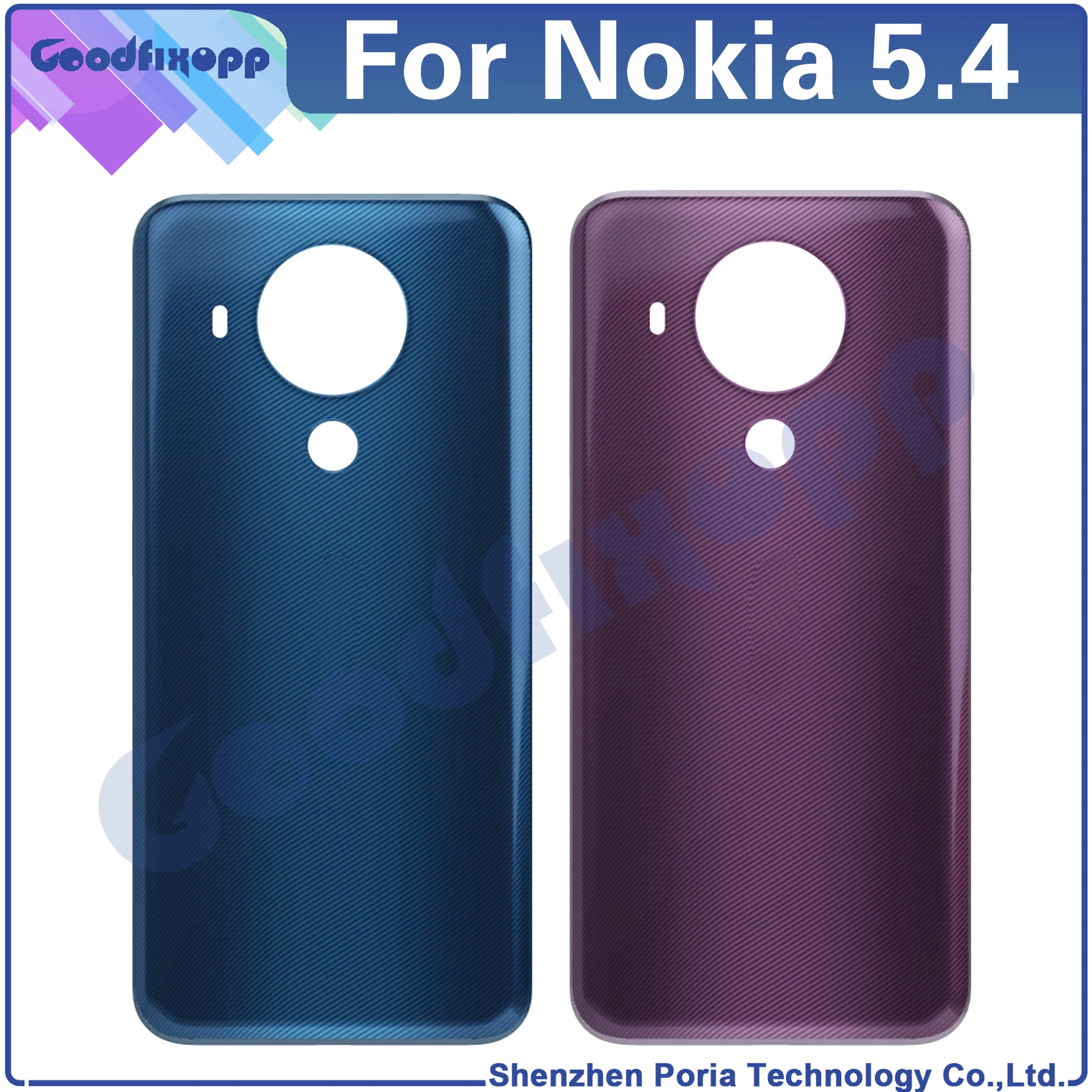 

Cover For Nokia 5.4 TA-1333 TA-1340 TA-1337 TA-1328 TA-1325 ​​Back Cover Door Housing Case Rear Cover Battery Cover