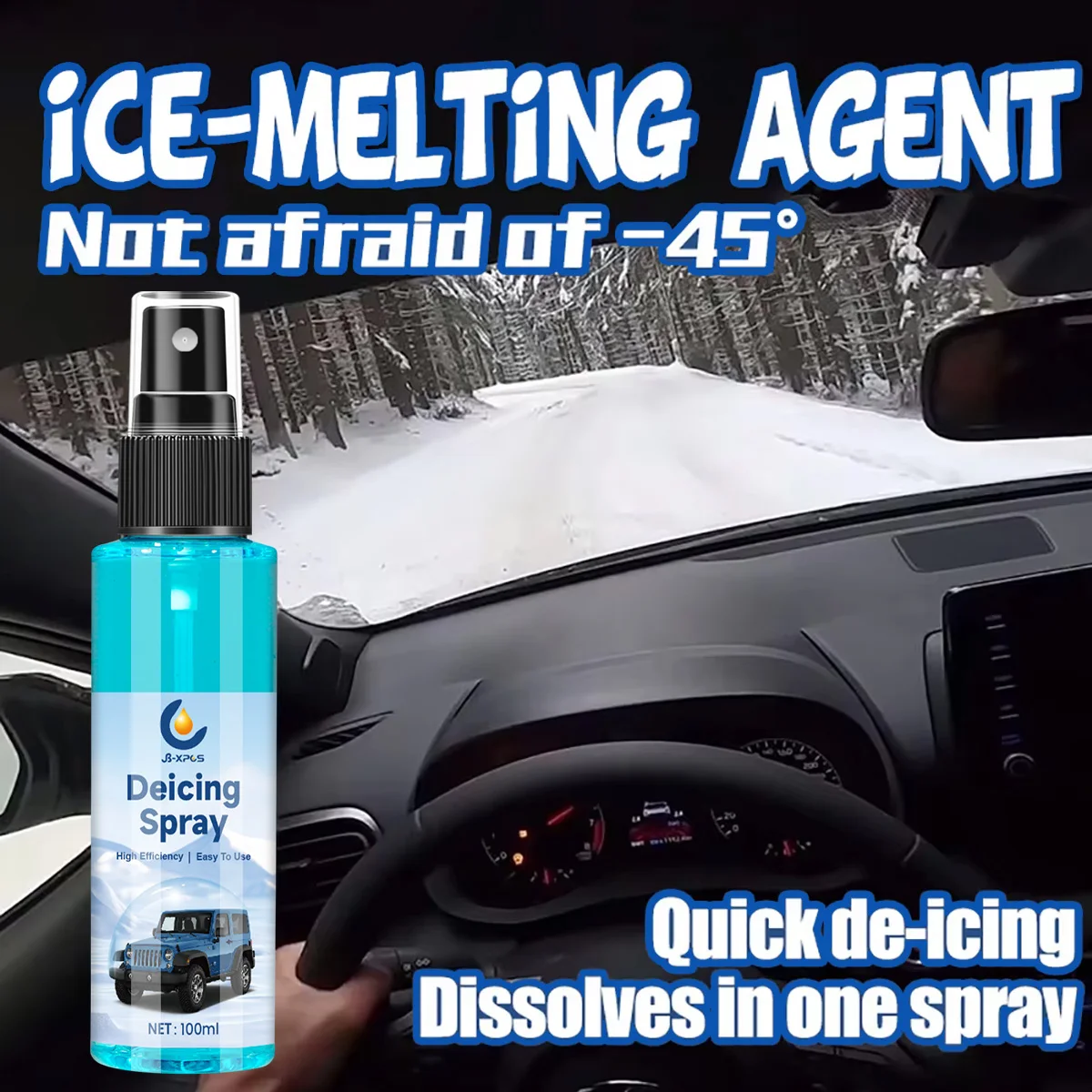 سيارة إزالة الجليد وكيل الشتاء سيارة الثلج رذاذ تذويب إزالة الثلوج الجليد الصقيع ذوبان تذويب الشتاء السلامة التجمد YT104