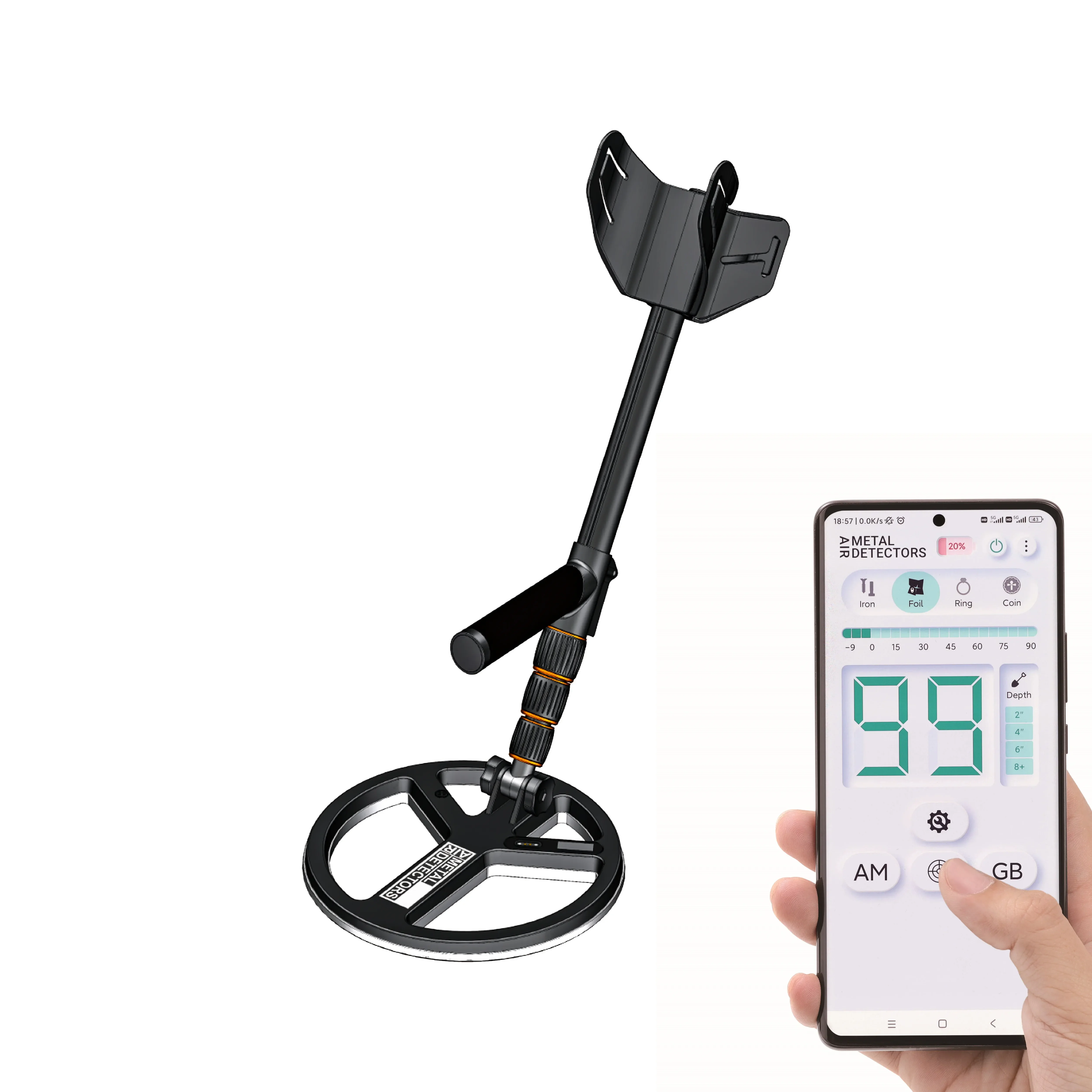 

Tianxun New wireless Air Metal Detector MD-99 underground deep search gold detector