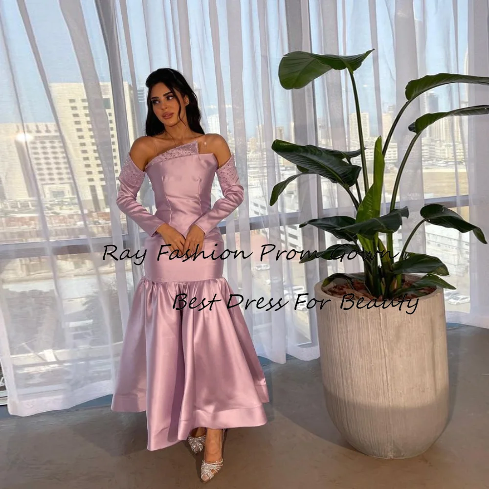 

Ray Fashion A Line Evening Dress Strapless With Detachable Sleeves Sequins Tiered For Formal Occasion Saudi Arabia فساتين سهرة