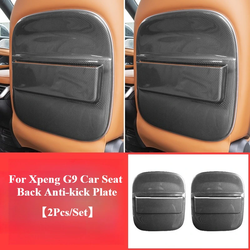 

For Xpeng G9 Car Seat Back Anti-kick Plate ABS Rear Seat Anti-kick Pad Backrest Cushion Auto Accessorie Seat Back Kick Protector