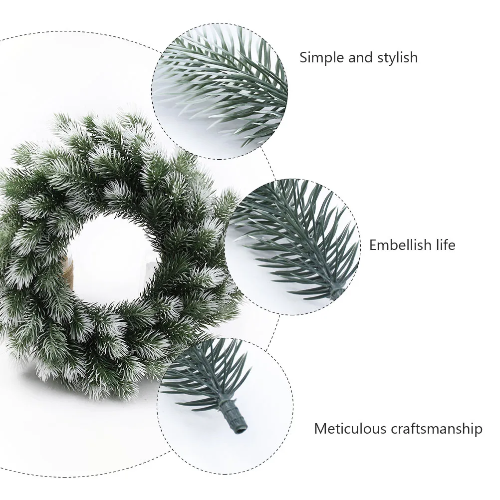 

Xmas Christmas Tree Decoration Materials Greenery Garland Pine Picks Plastic Garlands
