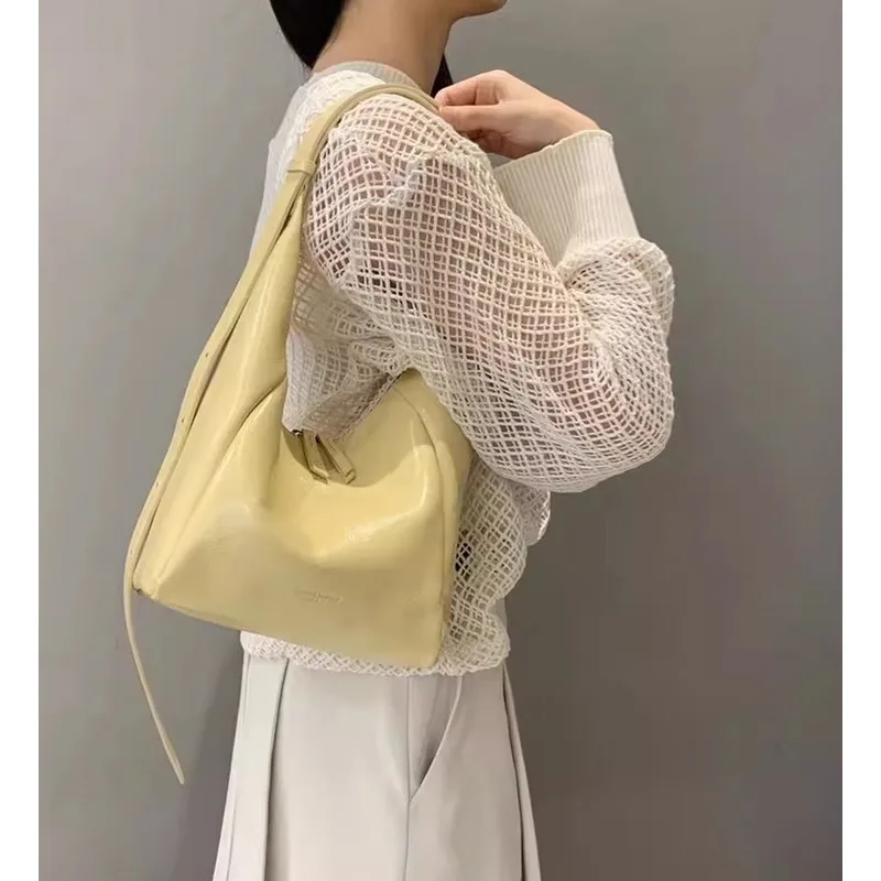 Shoulder Bag Tote Leather Simple Fashionable Crossbody Handbags For Women Messenger Versatile Underarm Luxury High-Quality Y2k