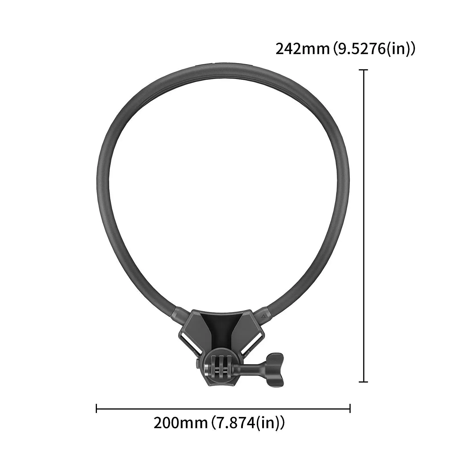 Suporte de pescoço para selfie, dobrável, vários ângulos, fácil de instalar, alça de cordão para smartphone vlog, ciclismo, gravação de vídeo, ciclismo