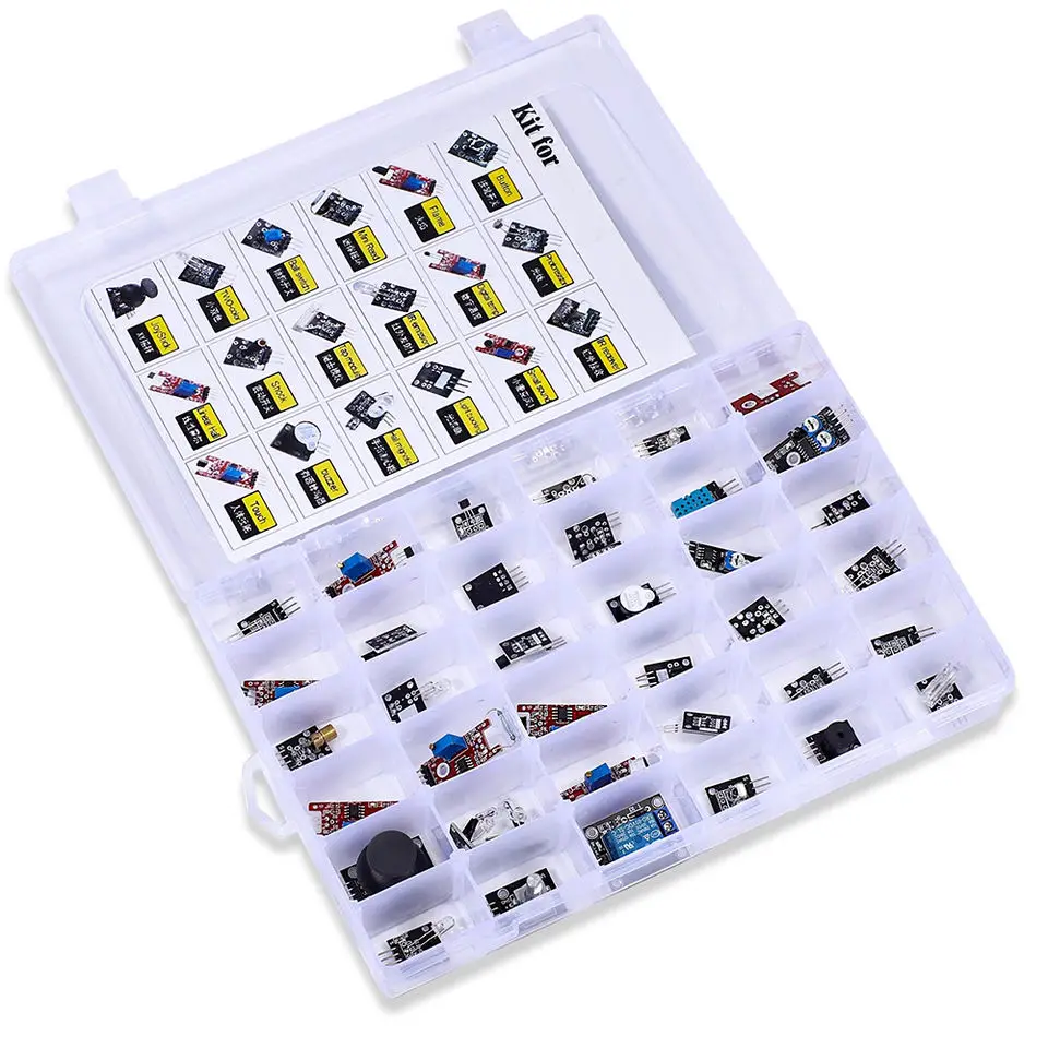 For arduino 45 in 1 Sensors Modules Starter Kit better than 37in1 sensor kit 37 in 1 Sensor Kit For UNO R3 MEGA2560