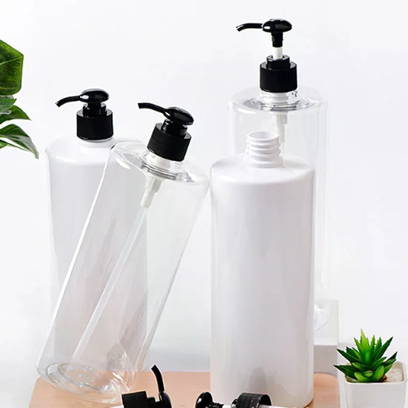 1 Stuks 1000 Ml Zeepdispenser Voor Badkamer Grote Capaciteit Shampoo Douchegel Flessen Hervulbare Lotion Vloeibare Opslag container   ﻿