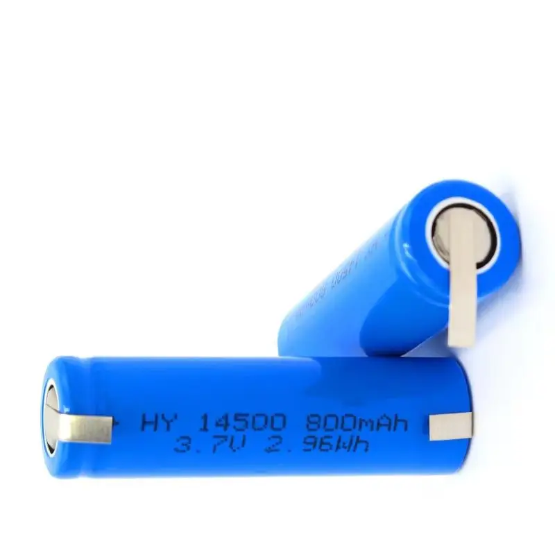 New 100% Original High Capacity AA 800mAh VR2 14500 Batteries Li-ion 3.7v Rechargeable Battery With Welding