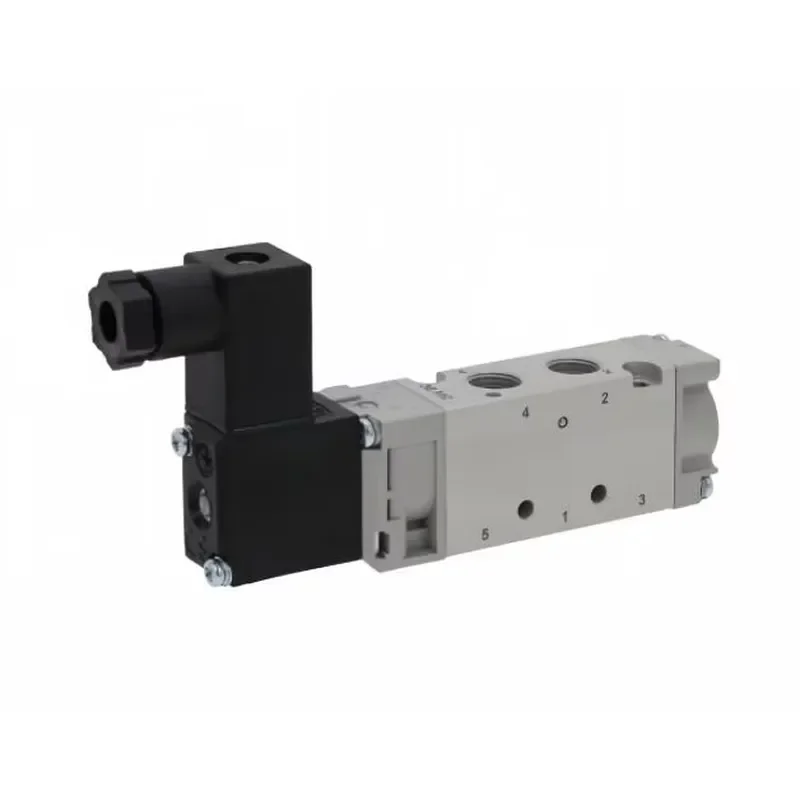 Electromagnetic valve directional control valve series, with air spring return function