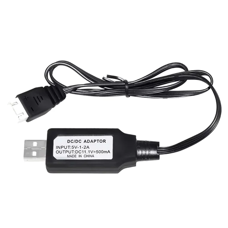 كابل شحن FFYY-USB مع ضوء LED على واجهة لشاحن بطارية ليثيوم 11.1 فولت