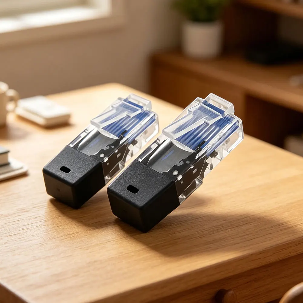 For RJ45 Joint with Integrated 120 Ohm Termination Resistor 2pcs for Network Maintenance Signal Integrity Testing and Validation