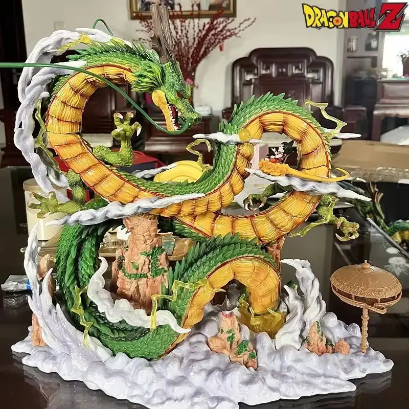 New Dragon Ball Z Figure Son Goku 45cm Anime Wish Dragon Shenron Action Figure Pvc Model Statue Collection Desktop Decoration