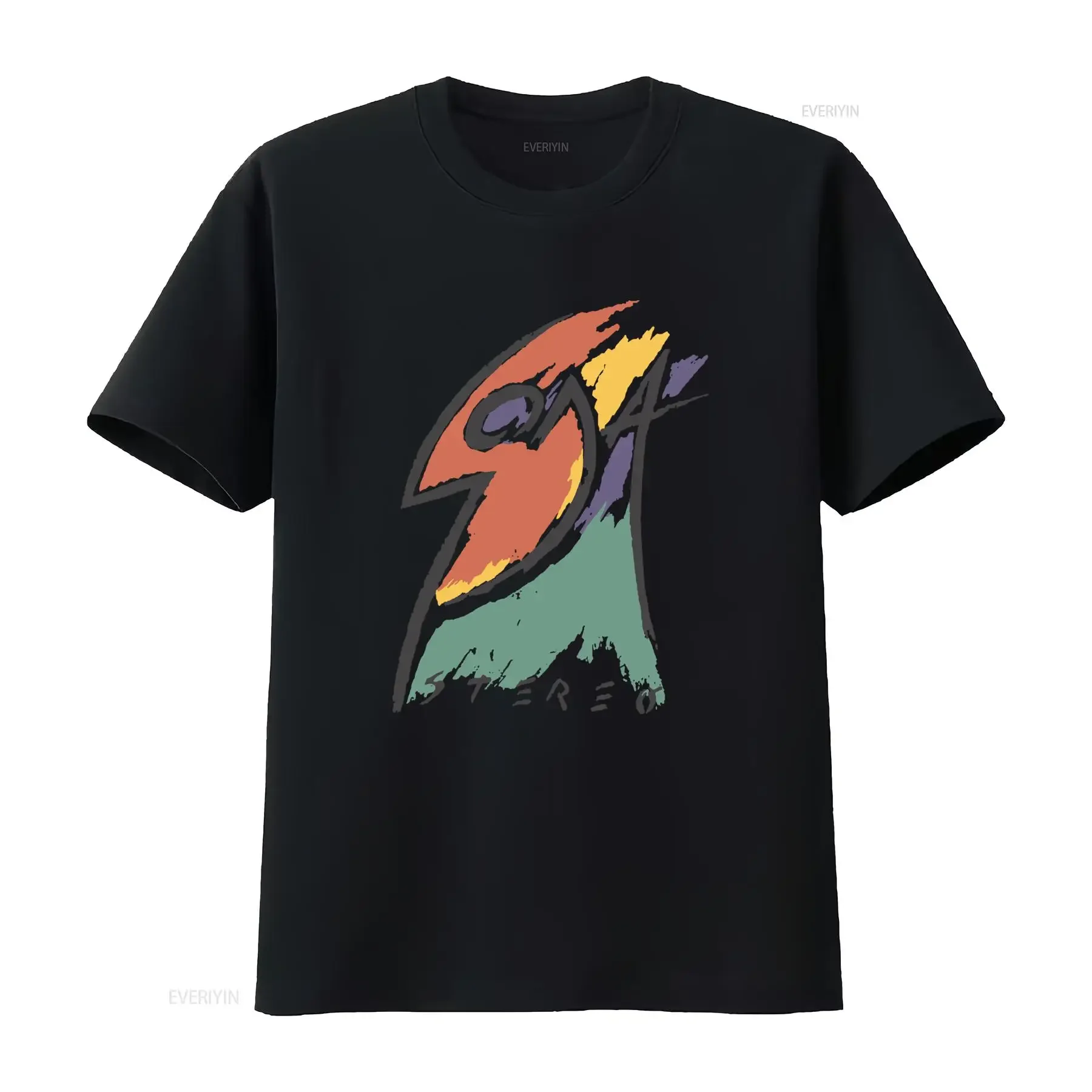 Camiseta de Soda Stereo vintage Washed streetwear graphic Slightly Unisex fashion Casual designer clothes Top For Everyday Wear