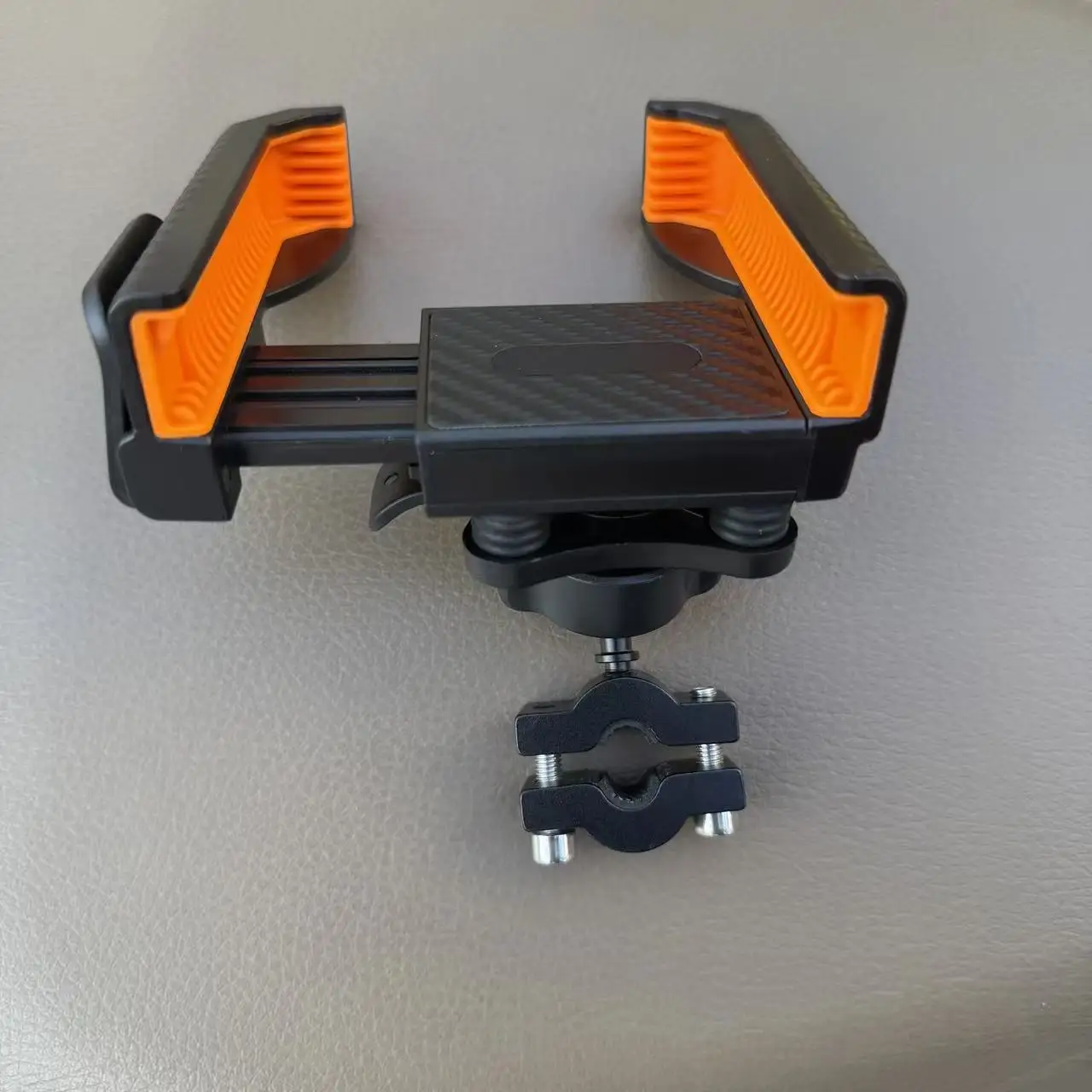 

Aluminum Alloy Rearview Mirror Pole Holder for Electric Bikes Mobile Phone Clip Shock Absorption No Disassembly Needed