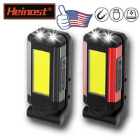 Magnetic COB Work Light USB Rechargeable LED Flashlight Portable Lantern Camping Light Type-C Power Bank Function Lamp