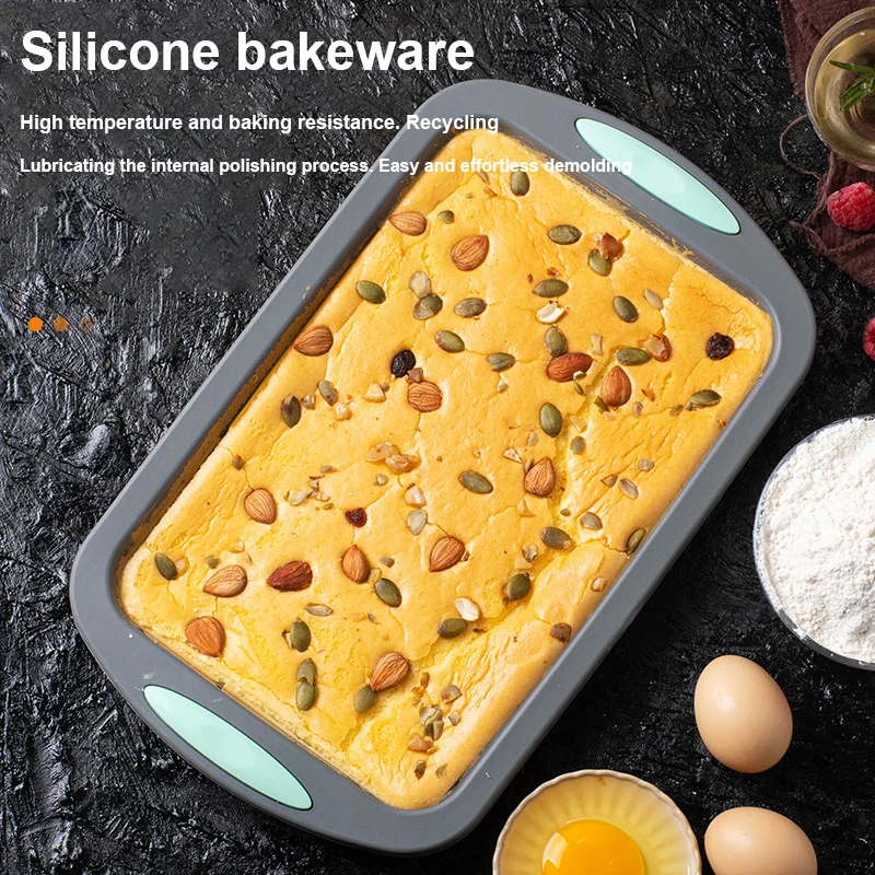 Silicone Loafpan Toast bread mold Rectangle baking pan Rectangular Toast Pans Baking Supplies Kitchen SuppliesOven Accessories