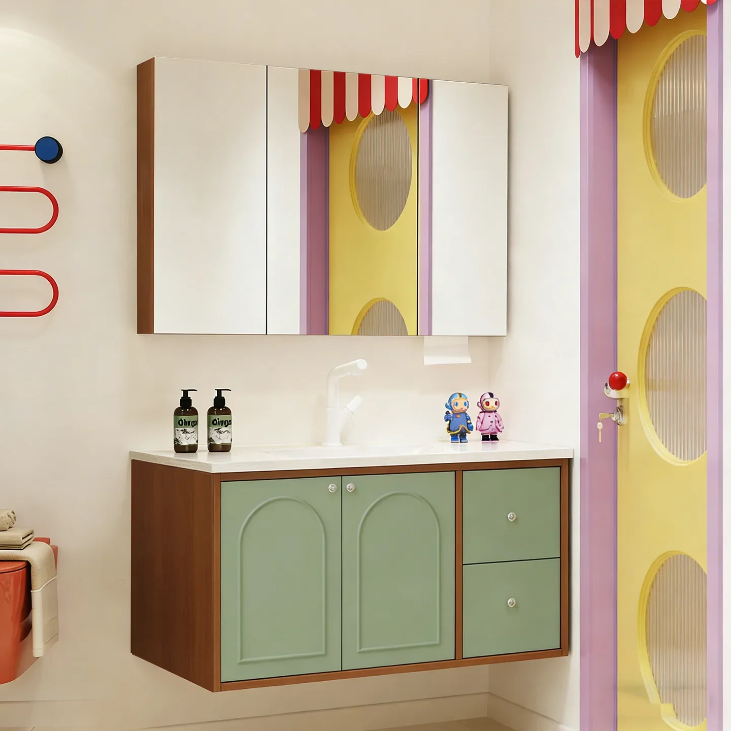 xx-Painting Multi-functional Bathroom Cabinet New Style Floating Custom Modern Simple Design Bathroom Vanity