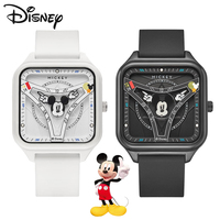 Original Disney Watche Cartoon Mickey Mouse Watches Fashion Waterproof Luminous Student Sports Pointer Watch Women Lady Clock