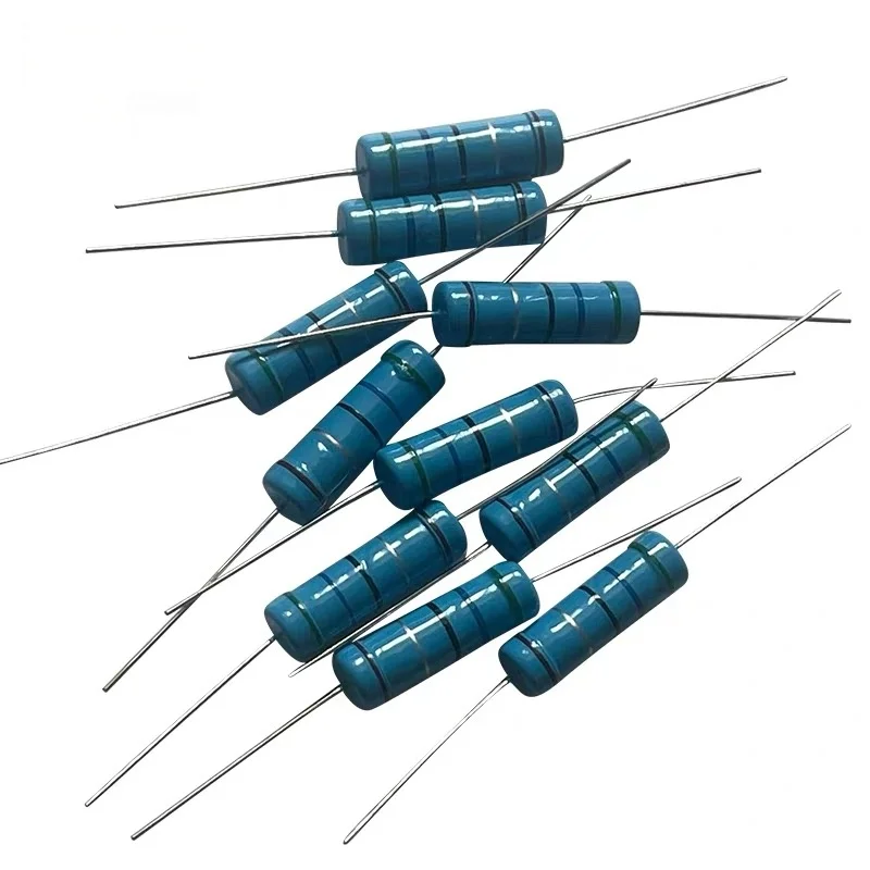 5PCS 5W Metal Film Resistor Color Ring 1% High Precision 1K Ohm 2K Ohm 4.7K Ohm 10K Ohm 5.1K Ohm 100K Ohm 10 Ohm 1M Ohm 100 Ohm