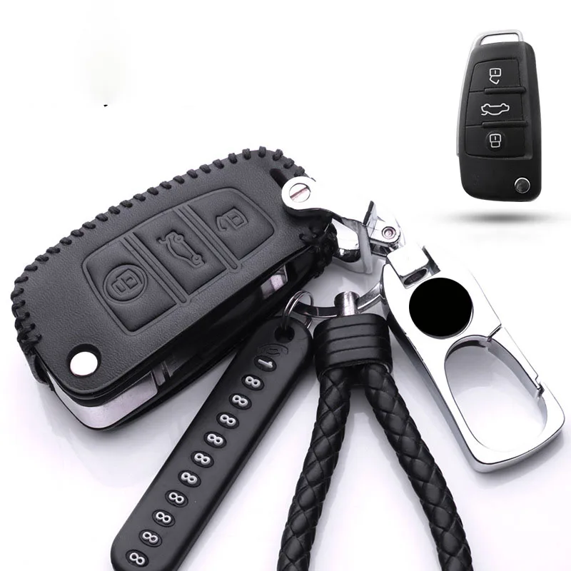 For Chery Arrizo 7 E3 E5 A3 A5 Tiggo 2 3 5 QQ IceCream 3X Fulwin2 Eastar Arrizo 3 Leather Car Remote Key Case Cover Shell Fob