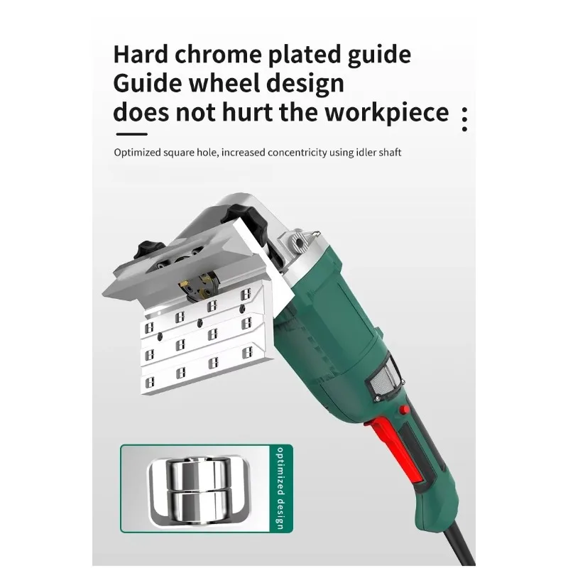 AKF 12D آلة استقامة الحواف المستقيمة المحمولة عالية الطاقة بدون فرش للمعادن