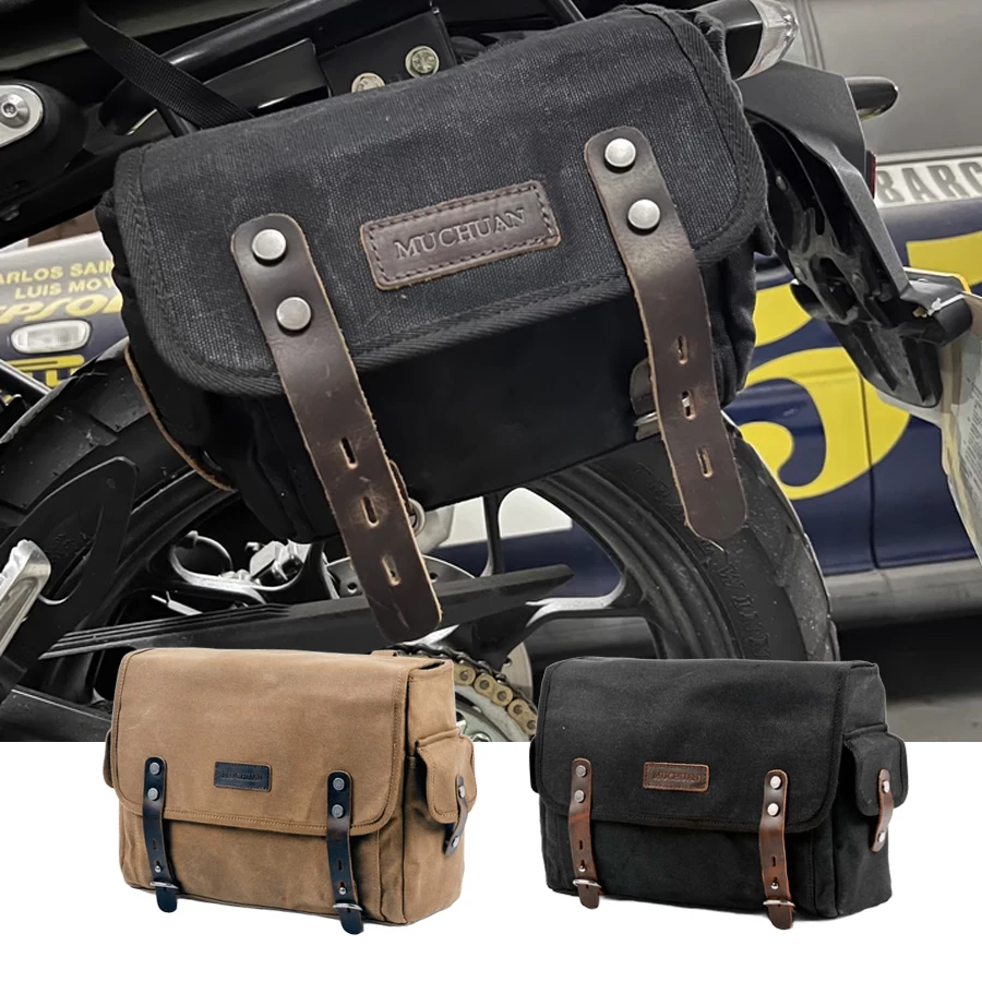 

Съемная мотоциклетная сумка большой вместимости, водонепроницаемая сумка, сумка для багажа, снаряжение для верховой езды, сумка-мессенджер на одно плечо с кожаной головой