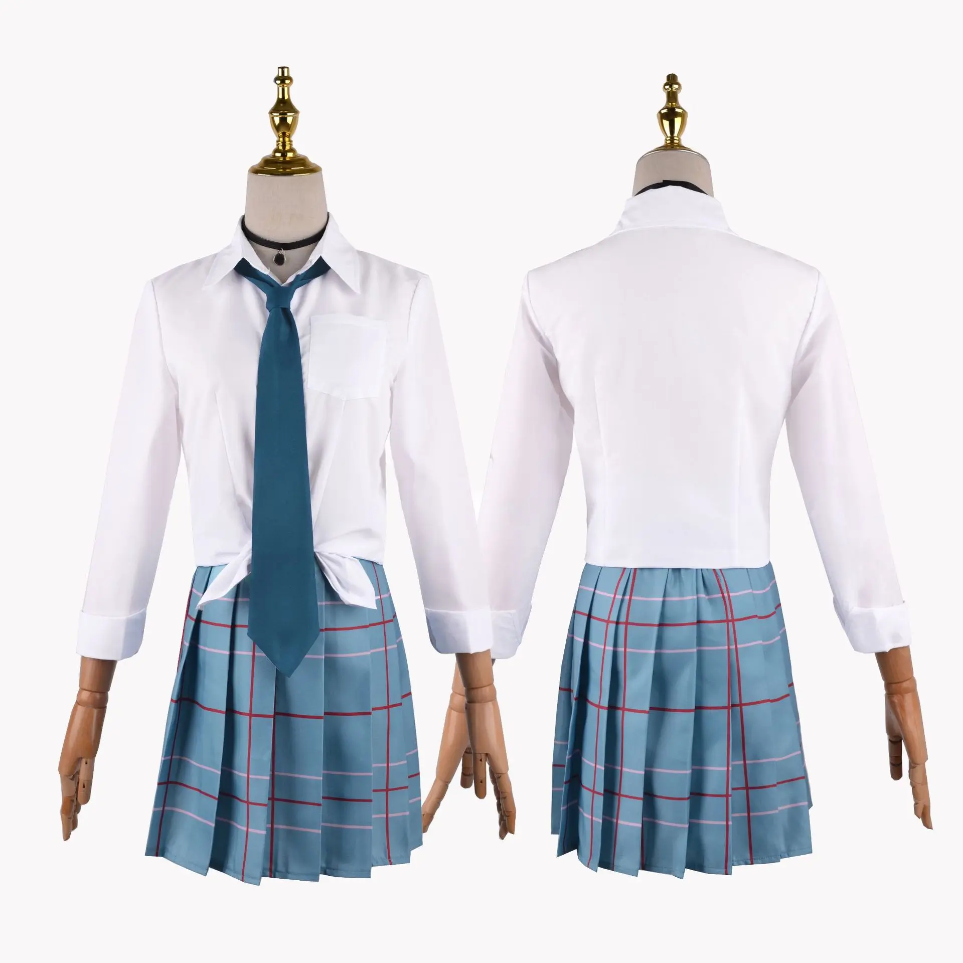 My fur s Up Darling Marin Anime Cosplay Costumes, Kitagawa JK Uniform, Chemise, Jupe, Tenues d'Halloween, Carnaval, Imbibé