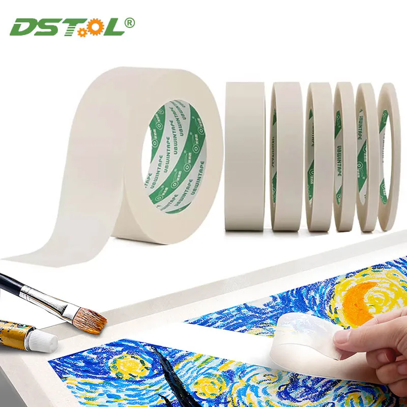 Masking Tape Handwritten Protect No Trace Single Side Adhesive Tapes Art Painting White Car Spraying House Oil Painting Sketch