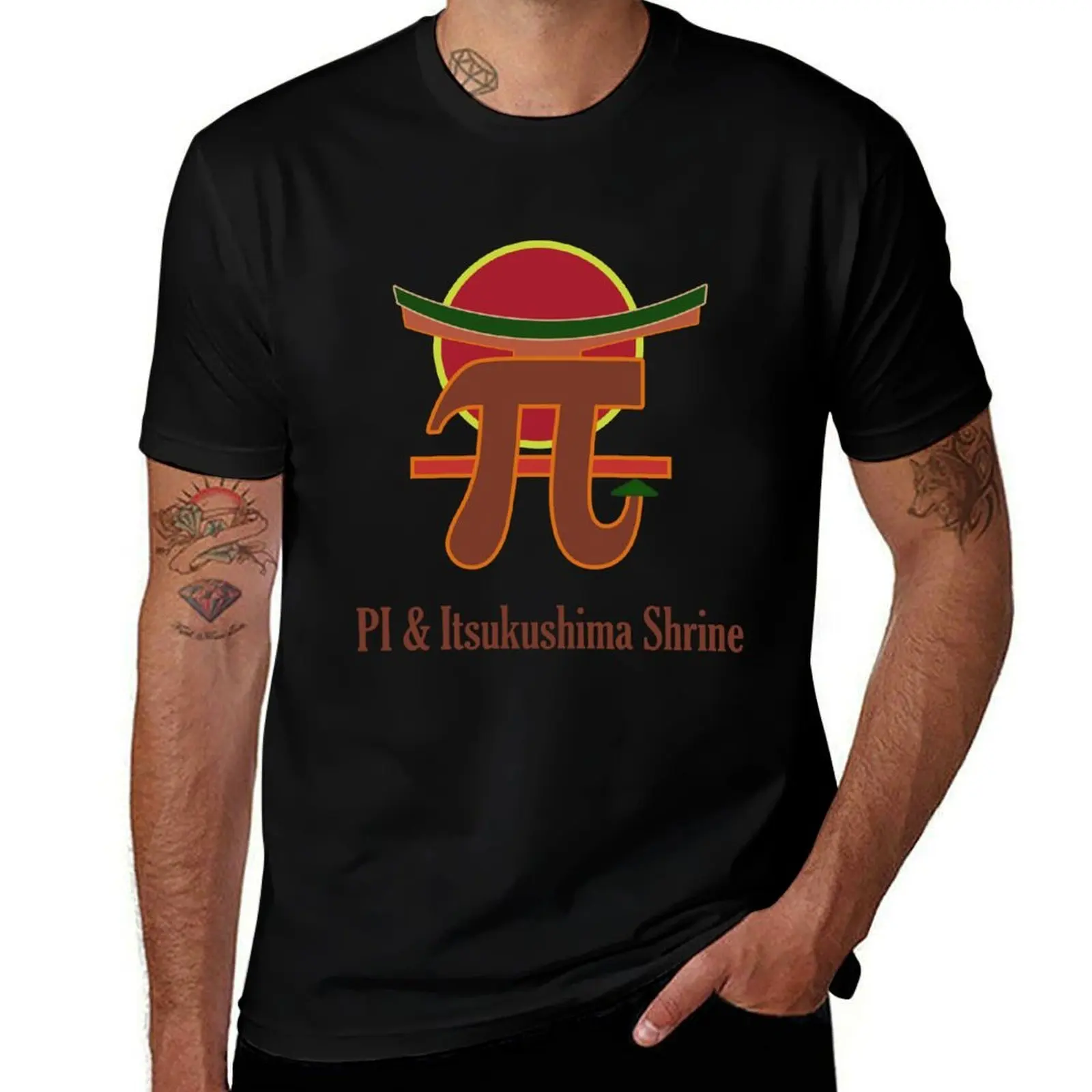 

PI & Itsukushima Shrine T-Shirt Aesthetic clothing funny shirt cotton cotton man t-shirts mens t shirts top quality