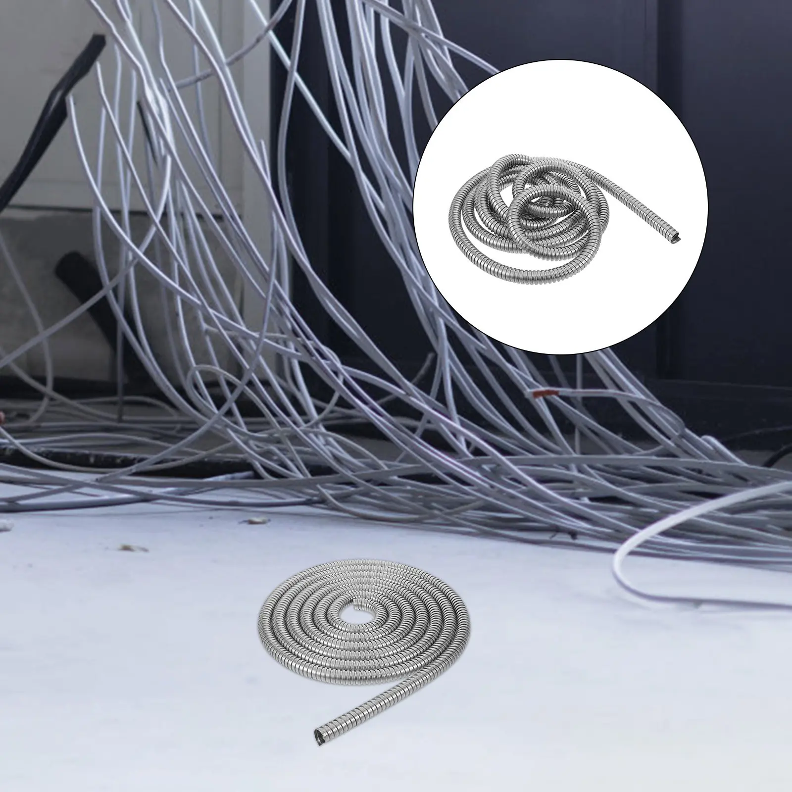 

Гибкий кабельный органайзер из нержавеющей стали 16 мм для скрытия проводов в стене, для офиса и дома