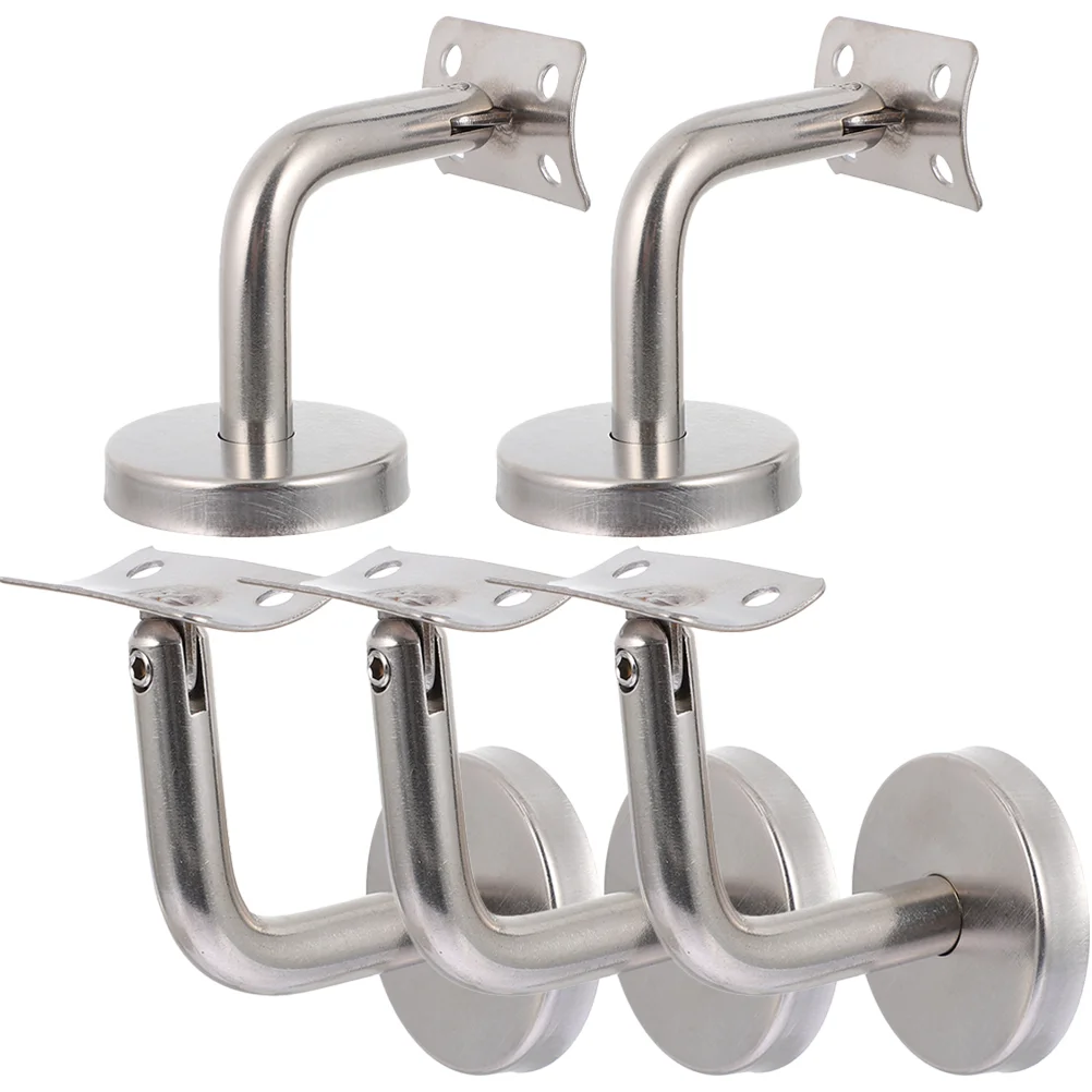 

5 Pcs Staircase Handrail Bracket Column Support Brackets against The Wall Railing Banister for Deck