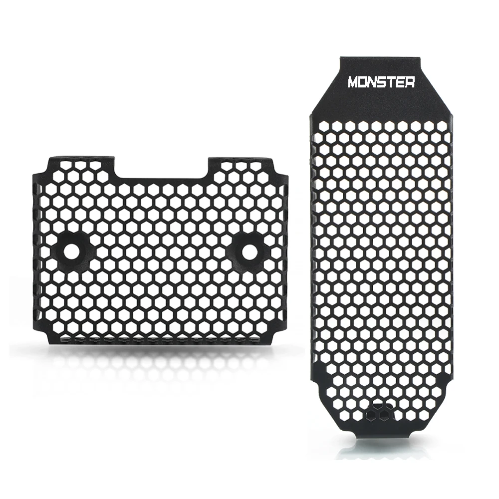 For Ducati Monster 797 797+ 2017-2020 Motorcycle Accessories Voltage Regulator Rectifier Cover Grille Oil Cooler Guard Protector