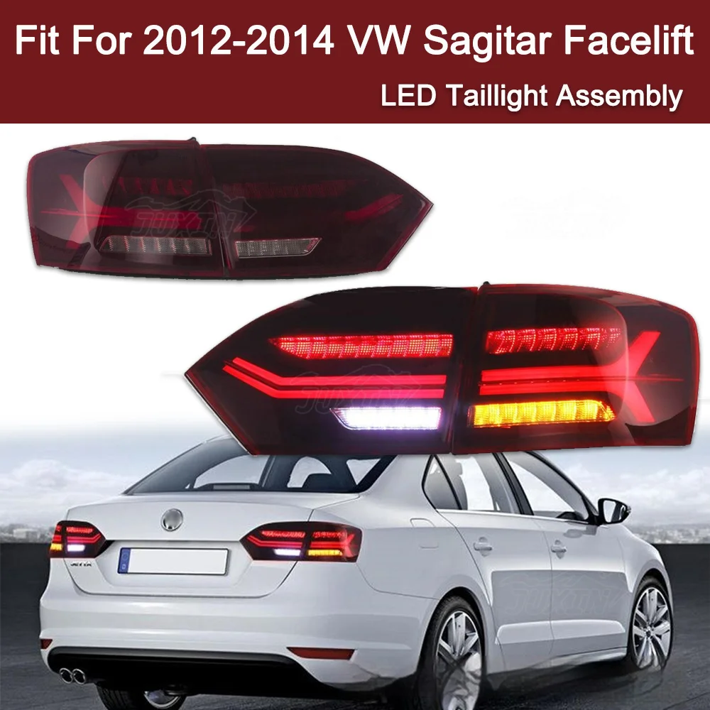 

Подходит для 2012-2019 Volkswagen Sagitar Facelift светодиодный Tail светильник в сборе тормозной сигнал поворота