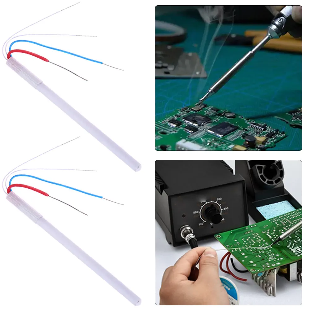 8-1PCS 50W 24V Heating Element 1322 Soldering Iron Ceramic Heater Core 4-wire Adapter Solder Iron Station for 936-702B Replaceme
