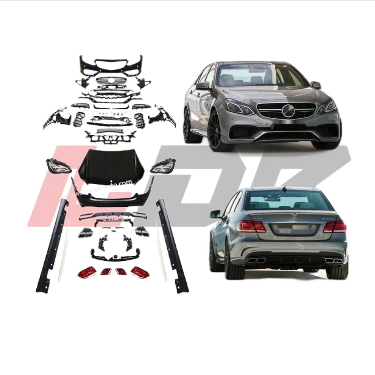 Forbenz E-class 2009-2014 W212 E200 E260 E300 Upgrade to W212 E63 Bodykit Hood Bumper LED Headlight Fender Side Skirt