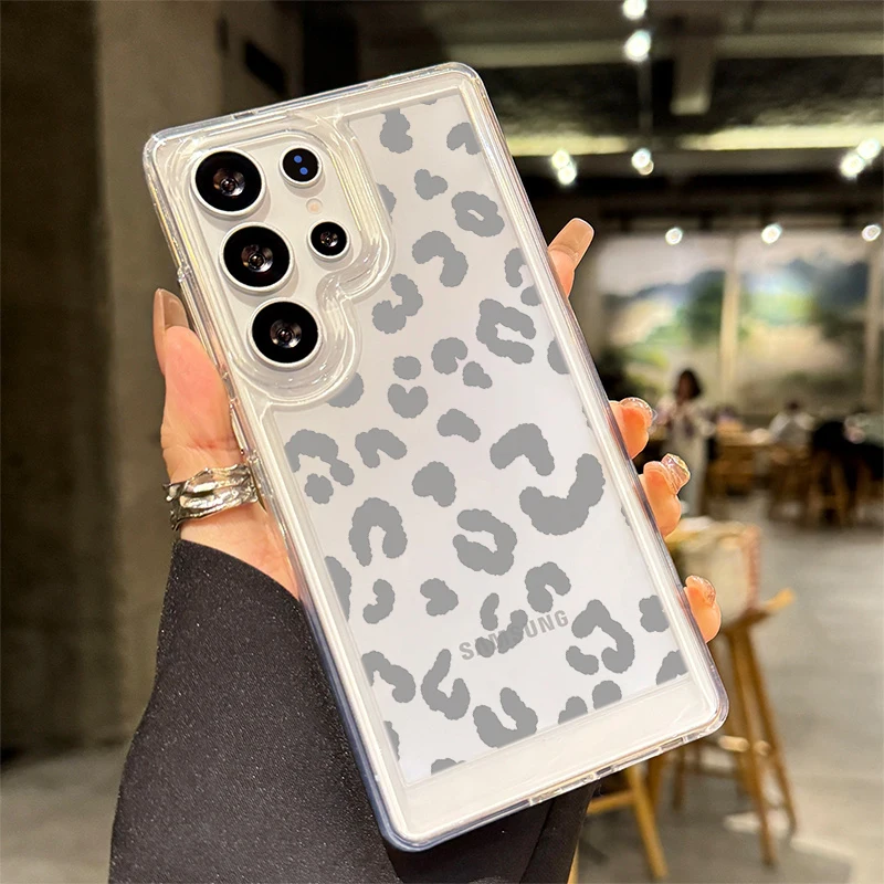 Stylish Bold Leopard Pattern Phone Case For Samsung Galaxy A56 A55 A54 Note 20 Ultra S26 S25 S24 FE S23 Plus Protection Funda